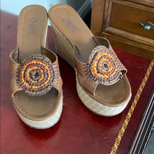 Woman’s wedge sandals